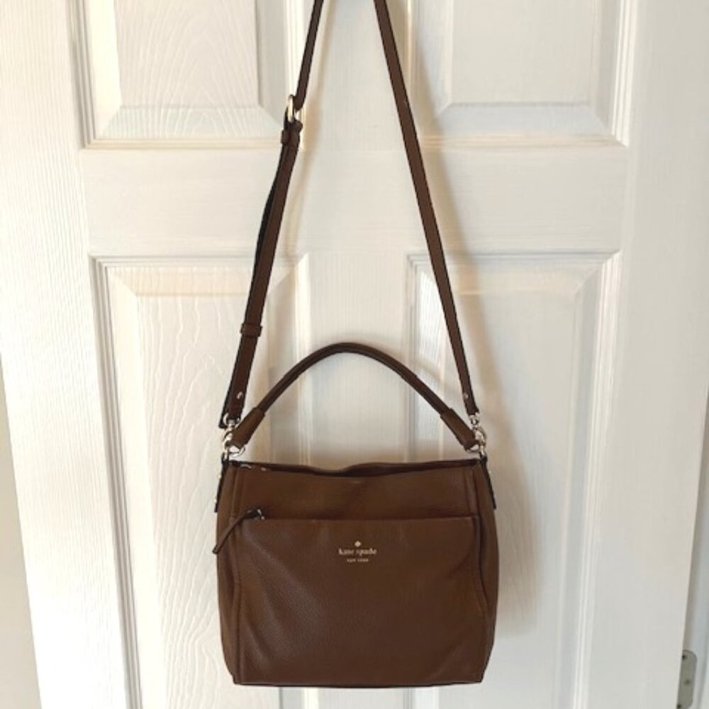 KATE SPADE | New York Leila North South Pebbled Leather Crossbody Bag - Picture 6 of 15